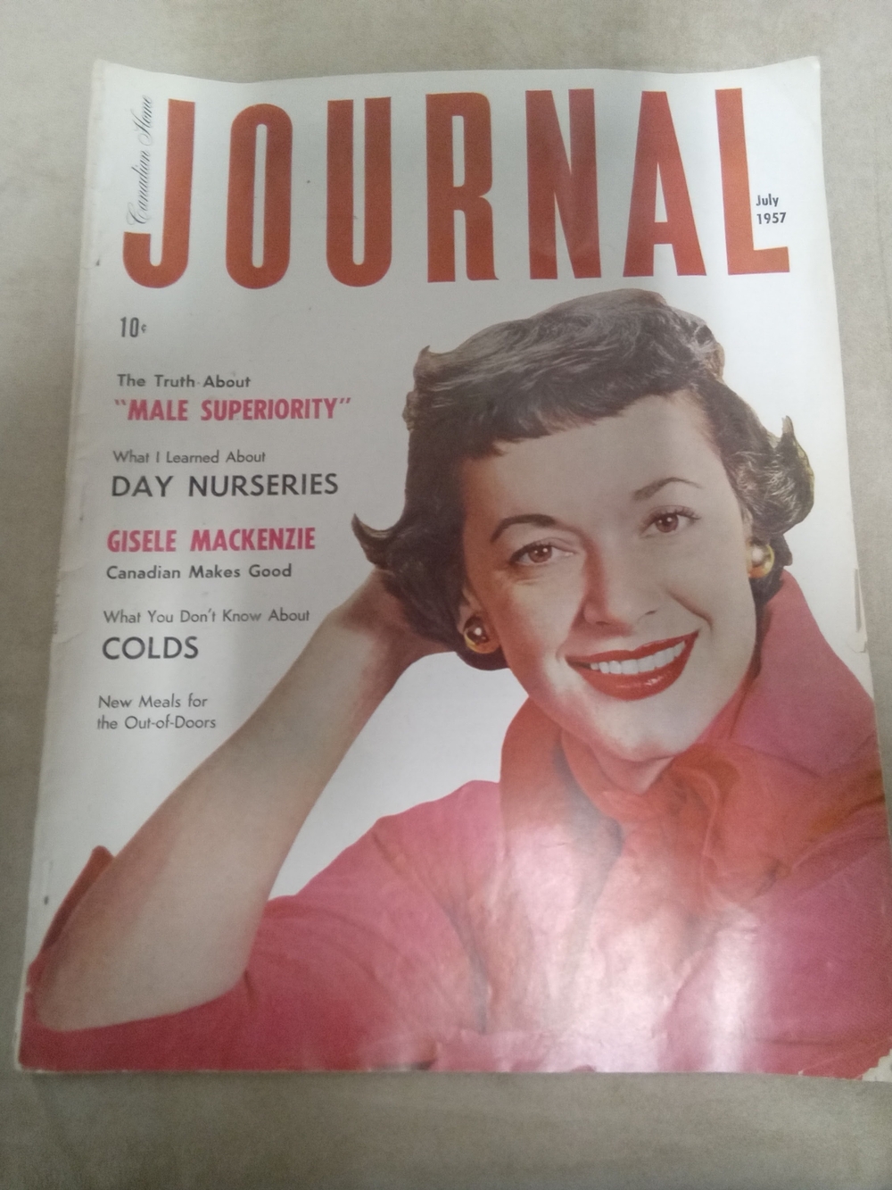 Journal Magazine, Vintage Cover - July 1957.